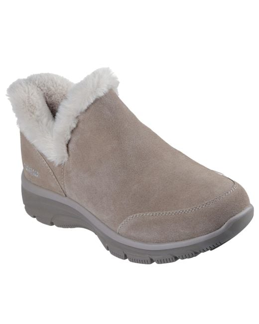 Skechers Gray Easy Going-fall Feeling Hands Free Slip-ins Ankle Boot