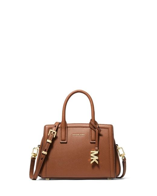 MICHAEL Michael Kors Brown Mk Laila Extra-Small Leather Crossbody Bag