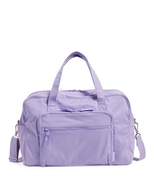 Vera Bradley Cotton Weekender Travel Bag in Purple - Lyst