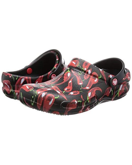crocs with peppers on them