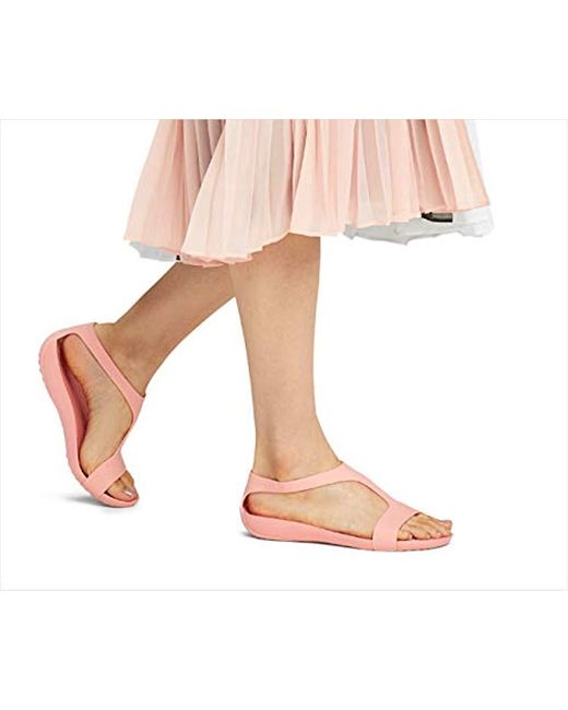 Crocs 205469 SERENA SANDAL Ladies Summer Comfy Flexible Toe Ankle Straps Sandals
