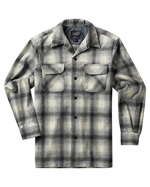 Pendleton Long Sleeve Classic Fit Wool Board Shirt in Gray for Men | Lyst
