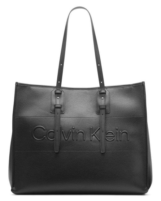 Calvin Klein Black Modern Essential Extra Large Tote