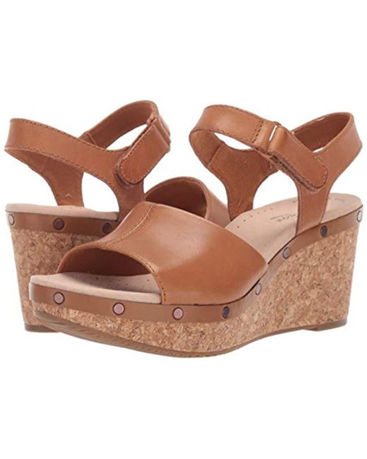 clarks annadel clover wedge sandal