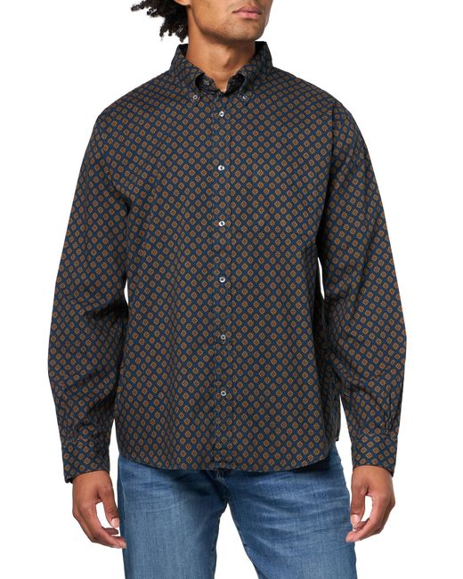 Brooks Brothers Gray Friday Oxford Long Sleeve Pattern Sport Shirt for men