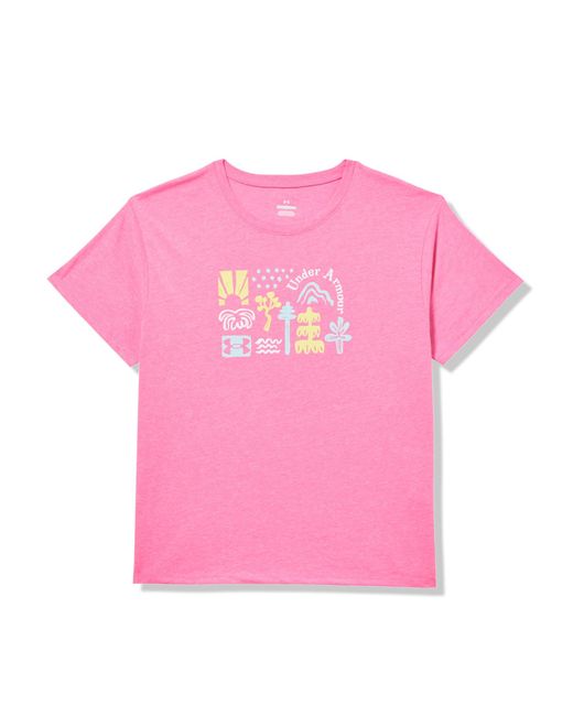 Under Armour Pink Ua Elemental Tee for men