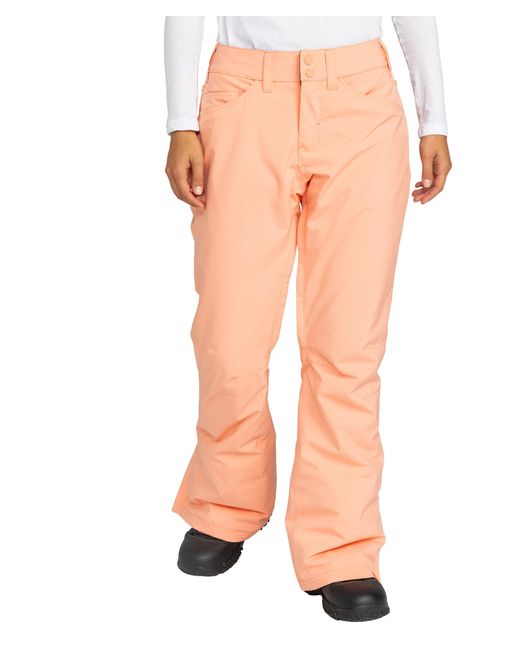 Roxy Orange Backyard Snow Pant – 10k Waterproof Ski & Snowboard