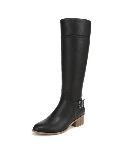 Dr. Scholls Adeline Knee High Boot Black Wide Calf 7.5 M