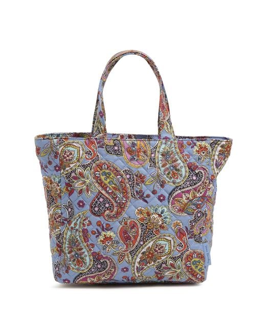 Vera Bradley Cotton Tote Lunch Box in Blue Lyst