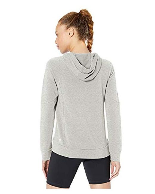 XS-3X Soft Cotton Modal French Terry Fleece 1//4 Zip Workout Hoodie Sweatshirt Core 10 Womens