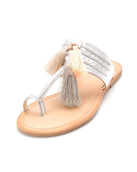 Madden Girl Summerrr Toe Ring Sandal in Natural Lyst