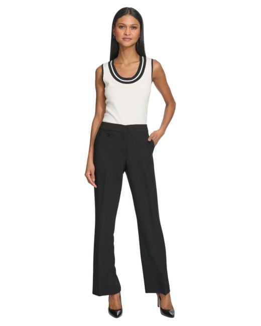 Karl Lagerfeld Black Paris Classic Bootcut Suit Pant