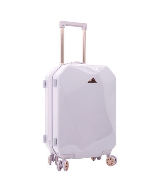 Kensie Purple 2 Piece Or 20" Only Shiny Diamond Luggage Set