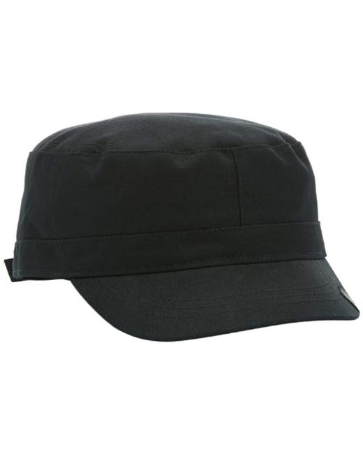 Kangol Black Cotton Adjustable Army Cap for men