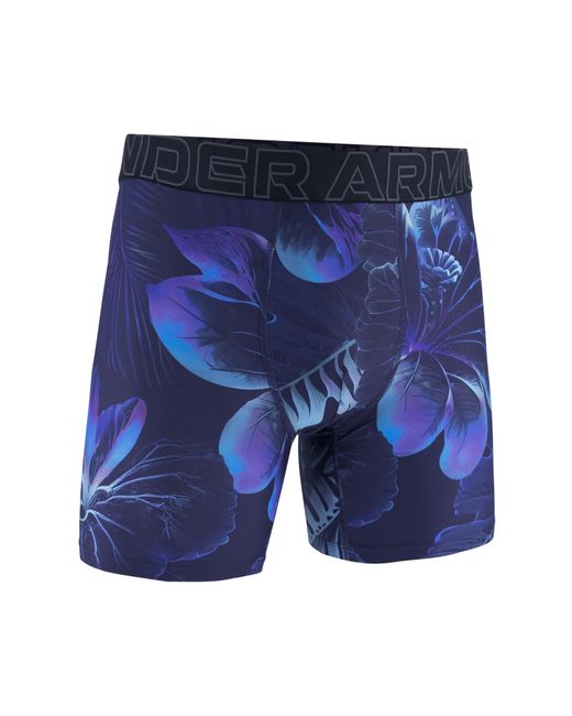 Under Armour Print Singles,blue for men