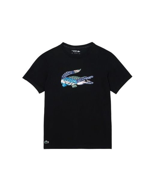 Lacoste Black Croc Tshirt for men