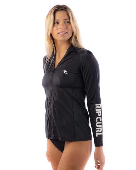 Rashguard da donna a maniche lunghe con protezione solare UPF 50+ di Rip Curl in Blue