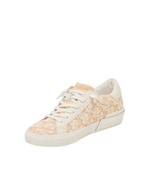 Dolce Vita Natural , Zina Floral Creme Floral Raffia, 6.5, Medium