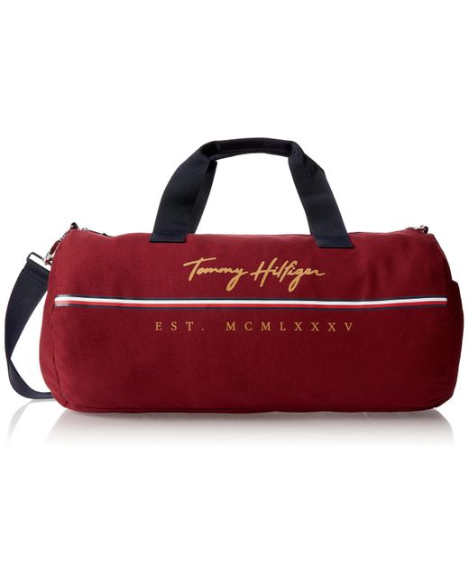 Tommy Hilfiger Red York Duffle Bag for men