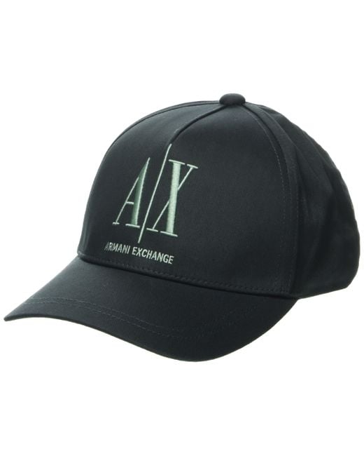Emporio Armani Black A | X Armani Exchange Icon Logo Baseball Hat for men