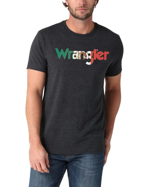 Wrangler Black Short Sleeve Graphic T-shirt for men