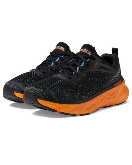 Skechers Men's Blue Edgeride Enzoh Sneaker,black/orange,12