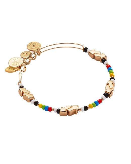 ALEX AND ANI Metallic Unotm Reverse Card Beaded Bangle