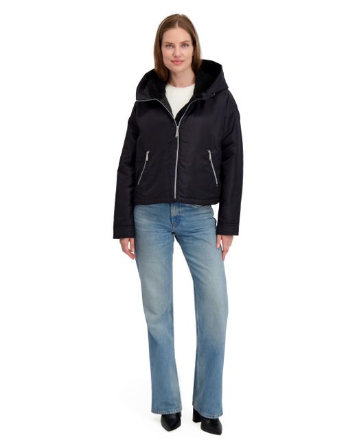Laundry by Shelli Segal Women's Blue Heavyweight Windbreaker