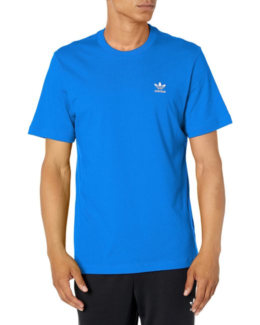 adidas Originals Trefoil Essentials T-shirt in Blue for Men | Lyst