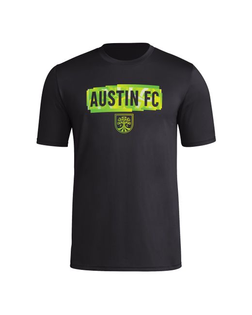 Adidas Black Austin City Fc Local Pop Short Sleeve Pre-game T-shirt for men