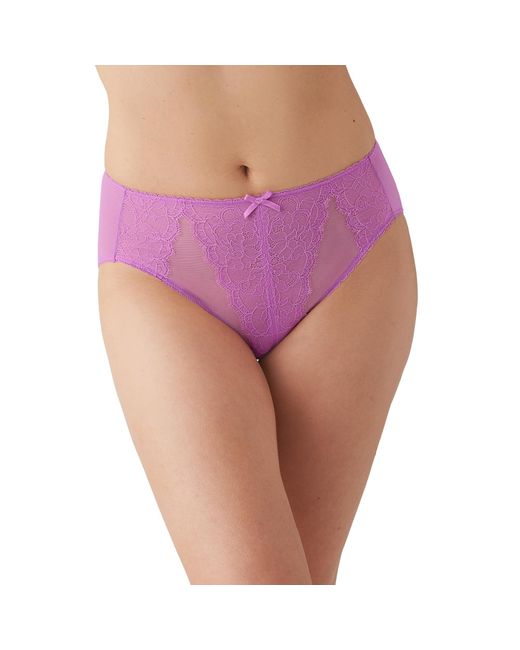 Wacoal Purple Retro Chic Hi-cut Brief Panty