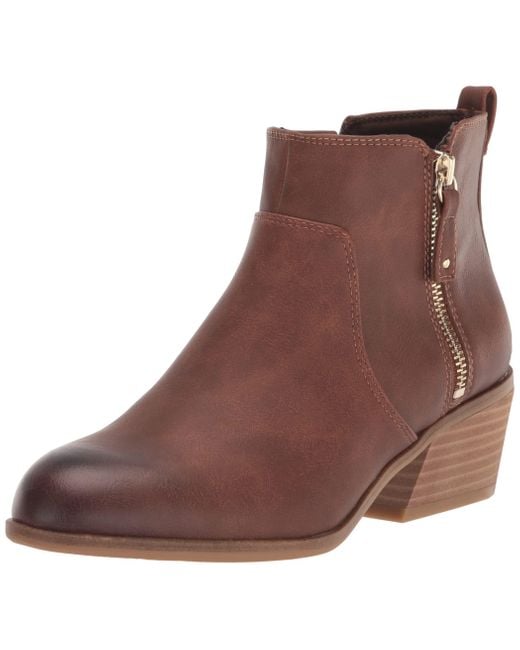 Dr. Scholls Brown Shoes Lawless Ankle Booties Boot