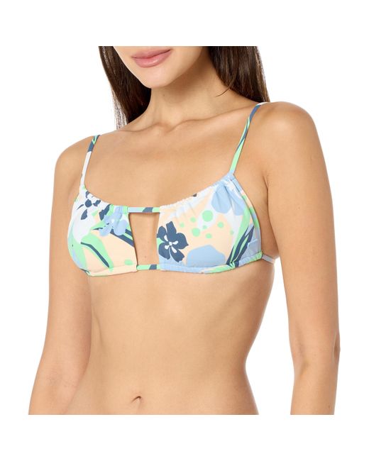 Roxy Blue Beach Classics Bralette Bikini Top
