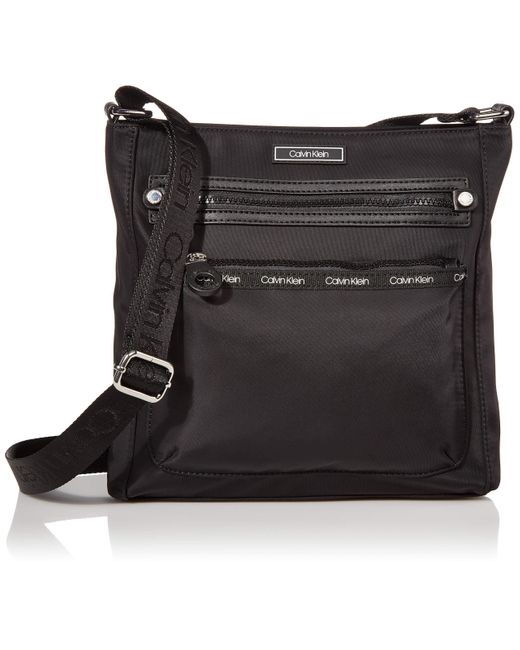 Authentic Calvin Klein Nylon Black crossbody bag, Women's Fashion