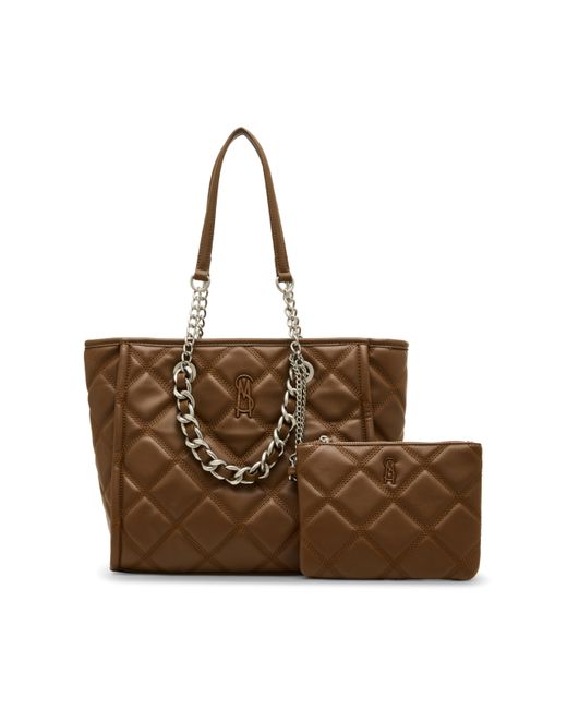 Tote, Borsa Kattt Donna, Sella, Taglia Unica di Steve Madden in Brown