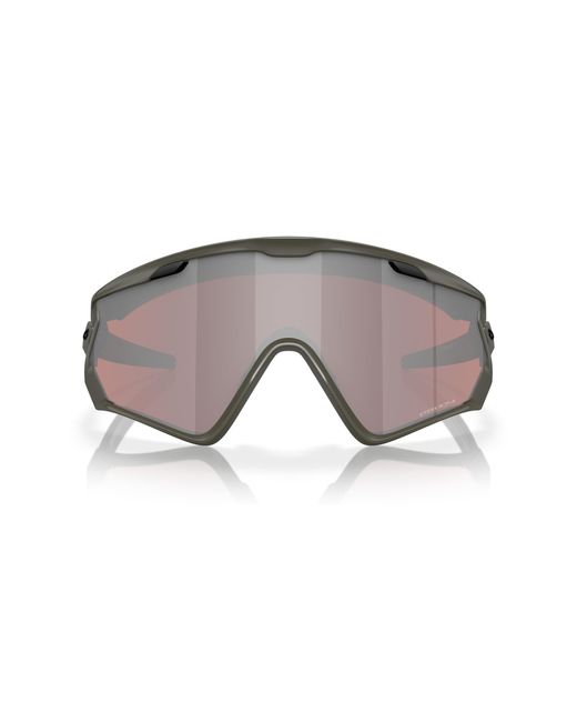 Oakley Black Oo9418 Wind Jacket 2.0 Rectangular Sunglasses for men