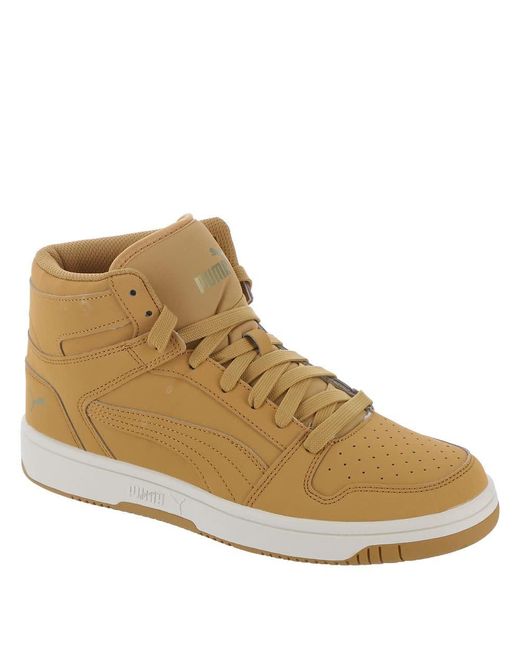 PUMA Brown S Rebound Layup Sneaker for men