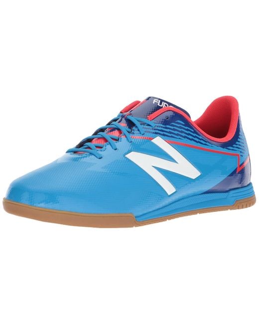 New Balance Synthetic Furon 3.0 Dispatch Indoor Soccer Shoe in Blue for