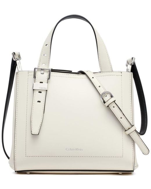 Calvin Klein Natural Lowen Triple Compartment Crossbody