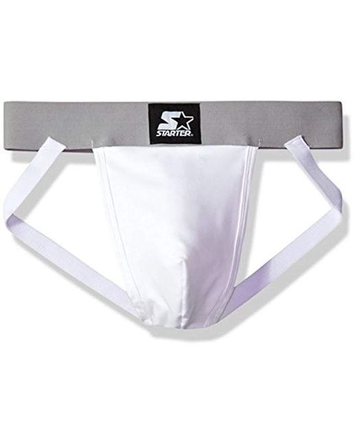 Starter Jockstrap With Optional Cup Pocket,  Exclusive in White for  Men