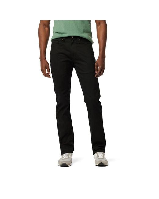 Levi's Black Slim Straight Jeans for men