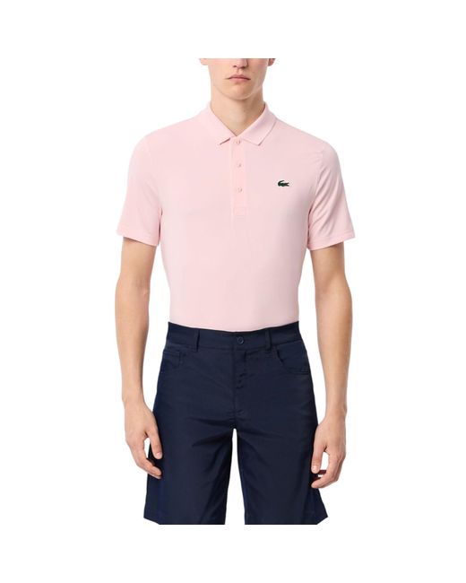 Lacoste Blue Ultra-dry Anti-uv Stretch Jersey Golf Polo Shirt for men