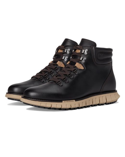 Cole Haan Black Zerogrand Remastered Waterproof Hiking Boot for men