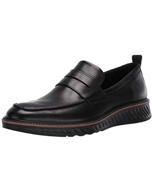 Ecco Suede St1 Hybrid Penny Loafer in Black for Men - Save 41% - Lyst