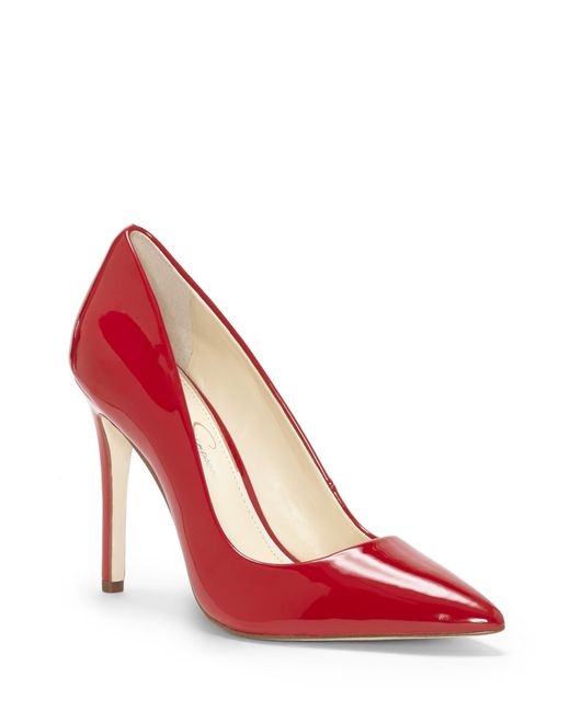 Jessica Simpson Red Cassani Pointed Toe Pump