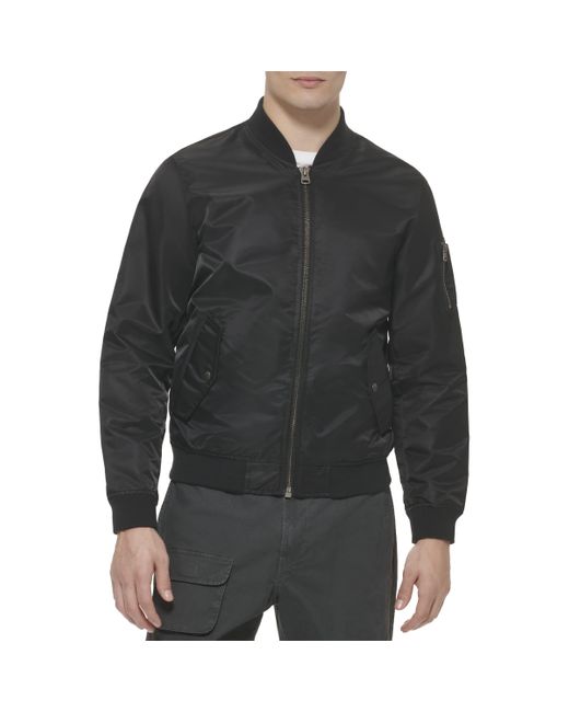 Levi's Black Ma-1 Flight Bomber Jacket for men