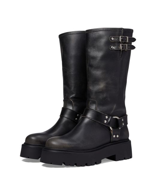 Steve Madden Black Raige Motorcycle Boot
