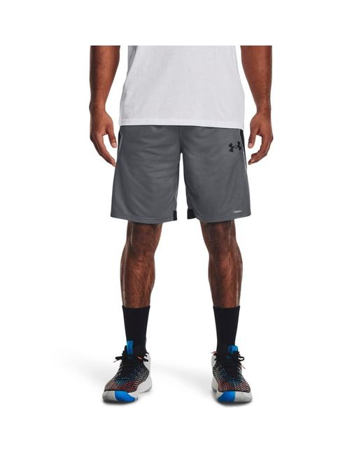 Under Armour Gray Baseline Basketball 10-inch Shorts, for men