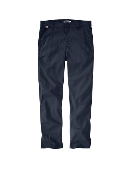 Carhartt Blue Flame Resistant Rugged Flex Relaxed Fit Canvas Work Pant for men