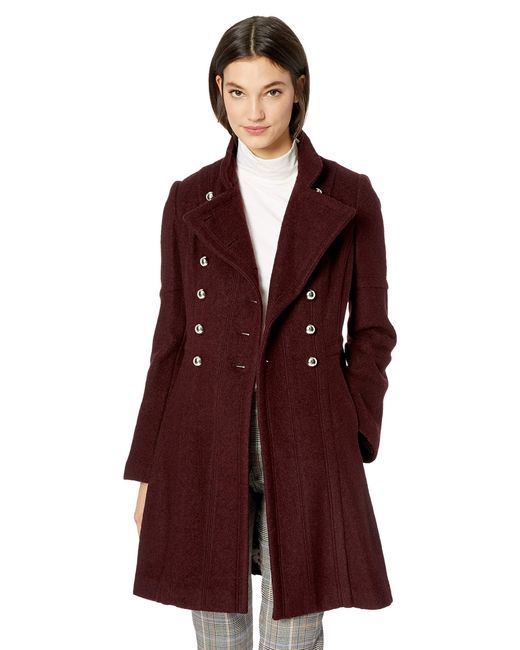 guess maroon coat